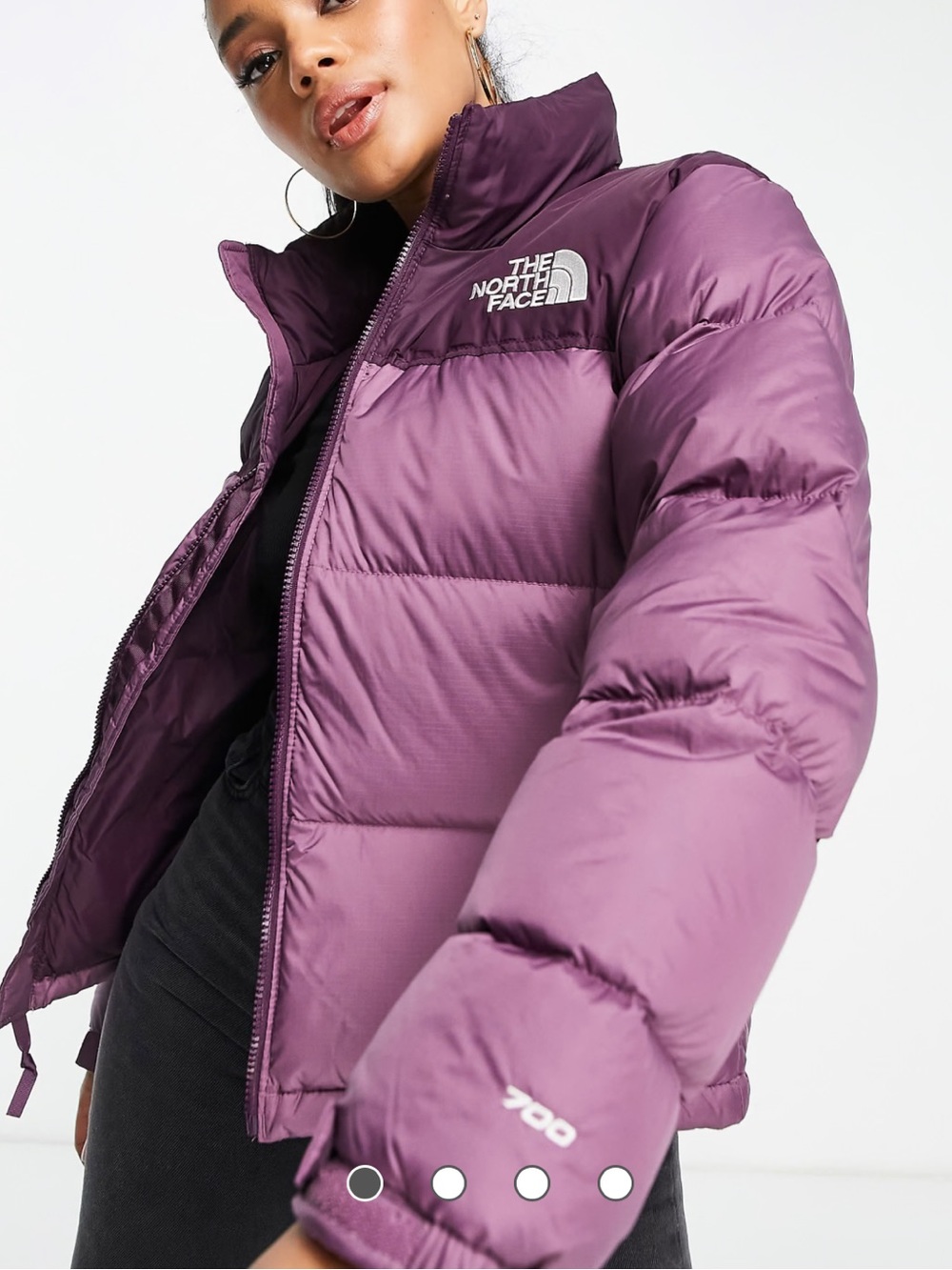 The North Face 1996 Retro Nuptse jacket in purple